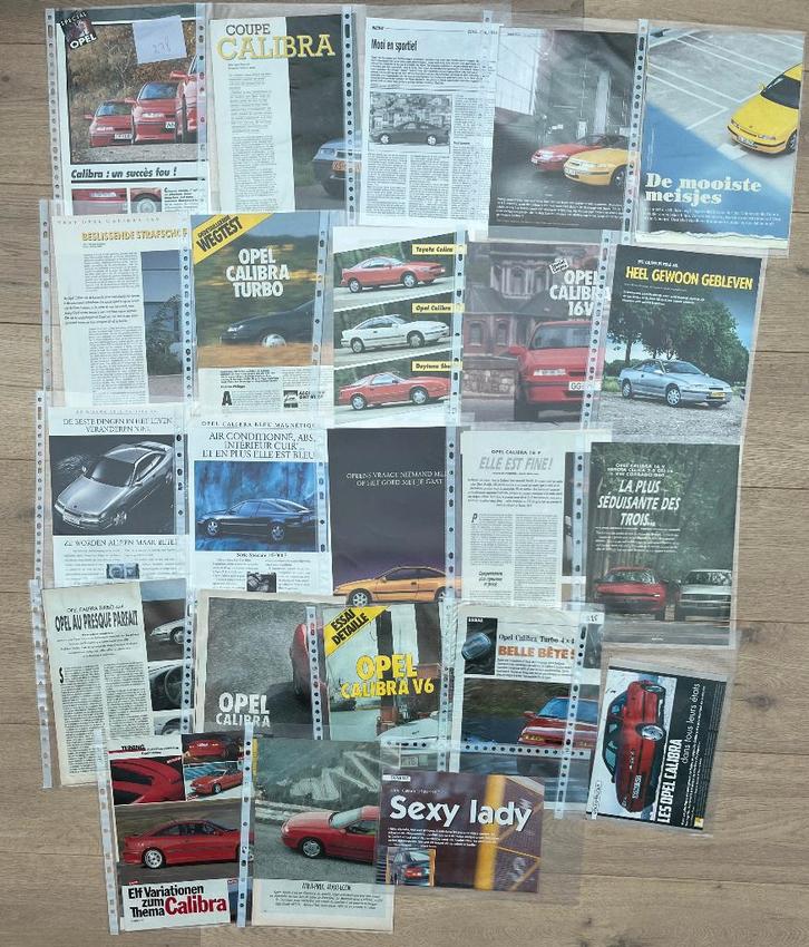 OPEL CALIBRA - ARTIKELS, Boeken, Auto's | Folders en Tijdschriften, Opel, Ophalen of Verzenden