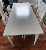 Table extensible IKEA + 4 CHAISES, Maison & Meubles, Comme neuf, Enlèvement, 4 à 6 chaises, IKEA