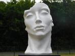 Statue élégante 'Le Visage' - Polystone - Hauteur 51 cm - Bl, Enlèvement ou Envoi