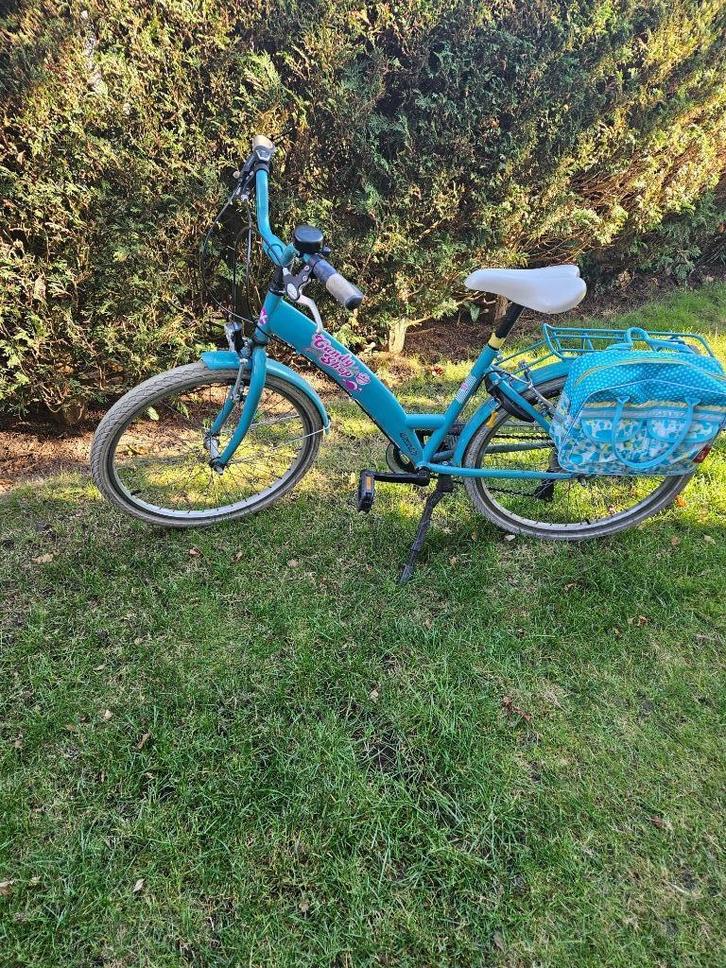 Kinderfiets, Fietsen en Brommers, Fietsen | Meisjes, Gebruikt, 24 inch, Handrem, Versnellingen, Ophalen