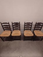 Houten stoelen met rieten zitvlak, Ophalen, Vier
