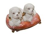 Chiens en porcelaine., Enlèvement ou Envoi, Comme neuf, Porcelaine, Statue(s)