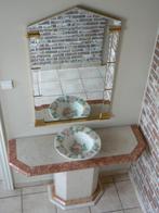 Marmeren dressoir met spiegel voor hall, Comme neuf, Enlèvement