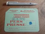 Ticket voetbalfinale Beker van België 1978 Beveren Charle, Ophalen of Verzenden, Gebruikt, Overige typen