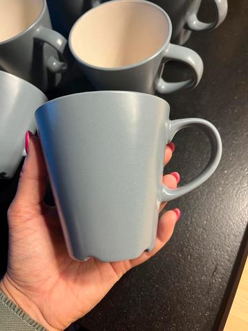6 blauwe koffietassen Ikea beschikbaar voor biedingen