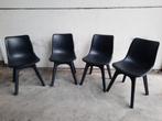 4 moderne stoelen, Ophalen, Overige materialen, Zwart, Zo goed als nieuw