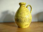 grote gele vintage fat lava vaas gesigneerd jaren 70, Enlèvement ou Envoi