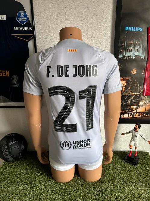 FC Barcelona 3e shirt 2022-2023 De Jong, Sport en Fitness, Voetbal, Zo goed als nieuw, Shirt, Maat S, Verzenden
