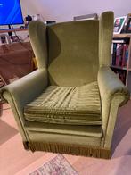 Retro zetel - Groen, Huis en Inrichting, Fauteuils, Ophalen, Zo goed als nieuw