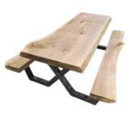 Table de jardin en bois avec banc intégré style pique-nique, Jardin & Terrasse, Enlèvement ou Envoi, Neuf, Rectangulaire, Bois