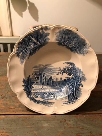 WANDBORD BORD ENGELS HADDON HALL BLAUW AARDEWERK SERVIES, Enlèvement ou Envoi