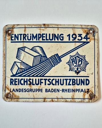 Luftschutz Entrümpelung 1934. beschikbaar voor biedingen