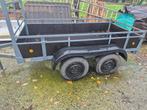 Te koop: dubbelas remorque/aanhangwagen, Enlèvement, Utilisé