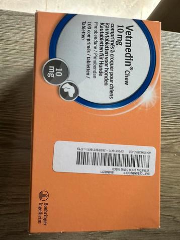 Vetmedin 10 mg hartmedicatie beschikbaar voor biedingen