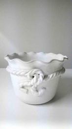 bloempot wit, Tuin en Terras, Ophalen, Rond, Binnen, Zo goed als nieuw