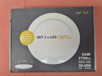 Set 3x led inbouw armaturen beschikbaar voor biedingen