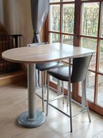 Barset: bartafel met 2 krukken, Huis en Inrichting, Tafels | Statafels, Ophalen, Zo goed als nieuw