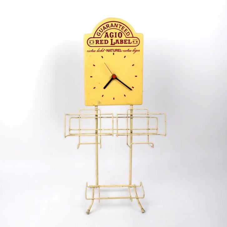 Présentoir pour tabac AGIO Red Label avec pendulette, Collections, Articles de fumeurs, Briquets & Boîtes d'allumettes, Utilisé