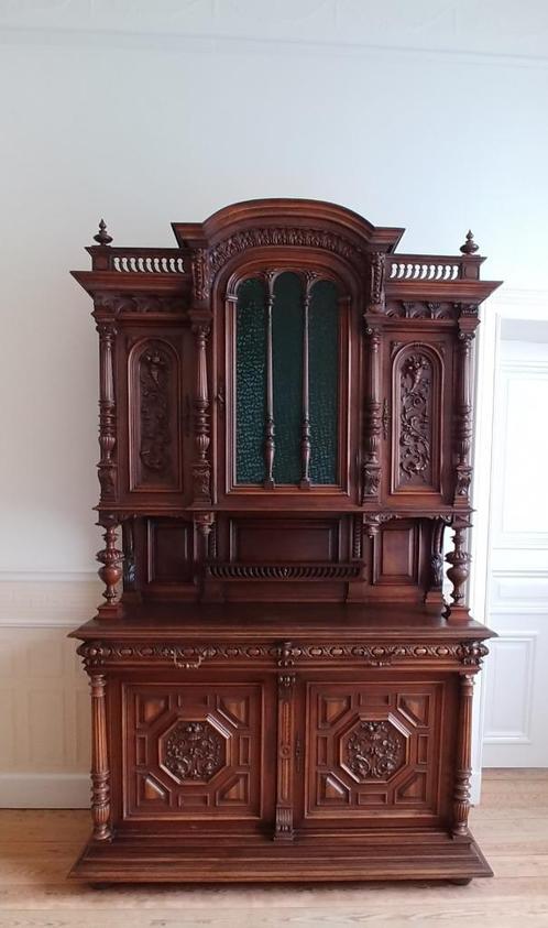 Magnificent Néo-Renaissance Finest Walnut cupboard, Antiek en Kunst, Antiek | Meubels | Kasten, Ophalen