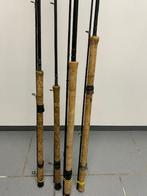 prachtige vintage vishengels in top staat 3m, Watersport en Boten, Hengelsport | Roofvissen, Ophalen of Verzenden, Zo goed als nieuw