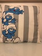 Coussin Schtroumpf 45x45cm - parfait, Maison & Meubles, Enlèvement ou Envoi, Comme neuf, Bleu, Carré