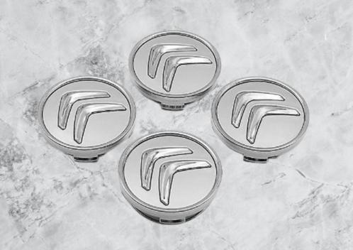 Citroen ZILVERE Naafdoppen/Naafkappen 60mm GRATIS VERZENDEN, Auto diversen, Wieldoppen, Nieuw, Verzenden