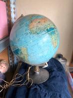 Oude wereldkaart 45 cm hoog, Antiek en Kunst, Antiek | Verlichting, Ophalen of Verzenden