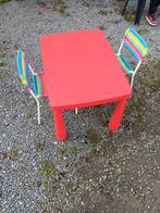 Speeltafel met 2 stoeltjes 8EURO, Kinderen en Baby's, Ophalen of Verzenden