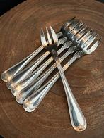 6 Antieke verzilverde oestervorkjes Miele & Co, 1911, Antiek en Kunst, Ophalen of Verzenden