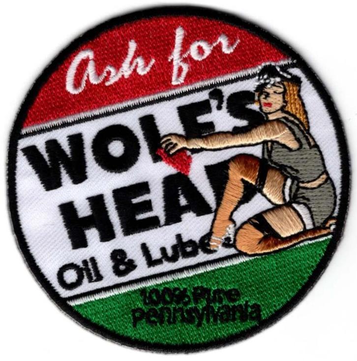 Wolf's Head Oil stoffen opstrijk patch embleem, Motoren, Accessoires | Stickers, Verzenden