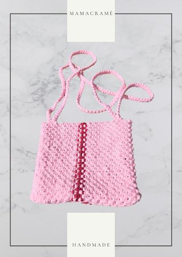 Handgemaakt macramé tasje beschikbaar voor biedingen