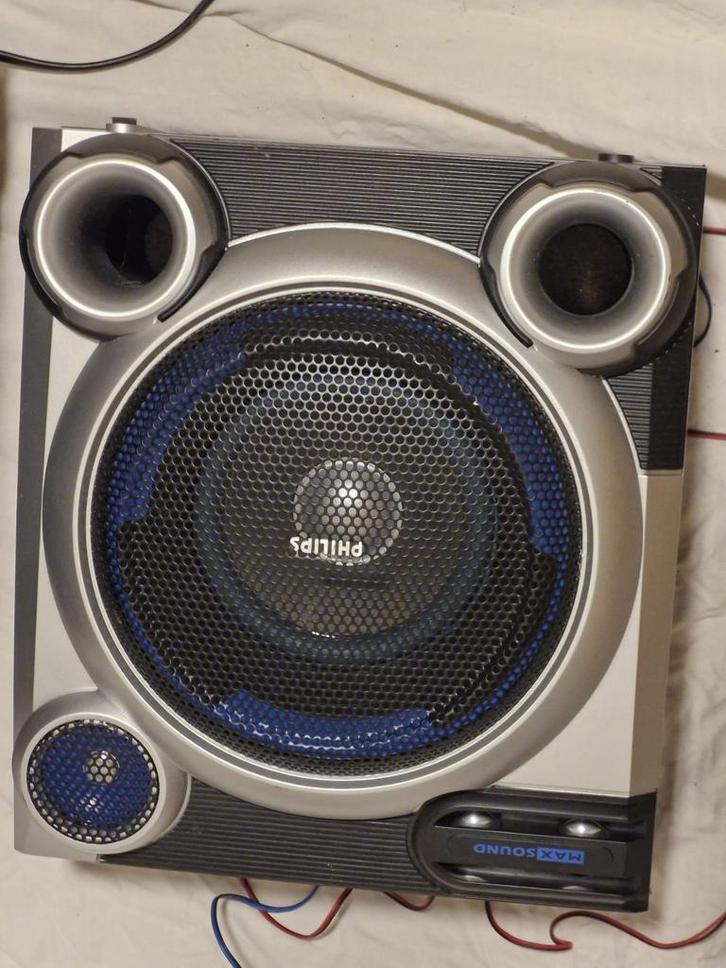 Phillps M77 Box - BIEDEN!, Informatique & Logiciels, Enceintes Pc, Comme neuf, Canal audio 5.1, Enlèvement