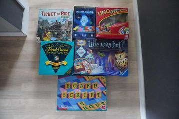 Gezelschapsspellen beschikbaar voor biedingen