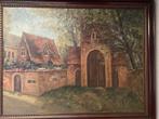 Schilderij ingang kasteel Zonnebeke, Antiek en Kunst, Kunst | Schilderijen | Klassiek, Ophalen