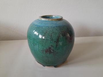Brocante vaas - handgemaakte keramiek  beschikbaar voor biedingen