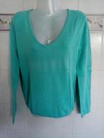 La Redoute : turquoise katoenen trui pull diepe hals , M, Maat 38/40 (M), Blauw, La Redoute, Ophalen of Verzenden