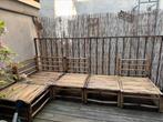Bamboe loungeset - zonder kussens, Tuin en Terras, Tuinsets en Loungesets, Ophalen, Zo goed als nieuw, Loungeset