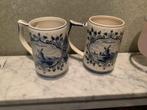 TWEE DELFSTE BEKERS, Antiek en Kunst, Ophalen