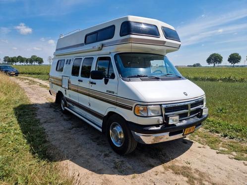Dodge Ram  Mobilhome camper V8 1993 met 94dkm, Caravans en Kamperen, Mobilhomes, Particulier, tot en met 4, Half-integraal, Ford