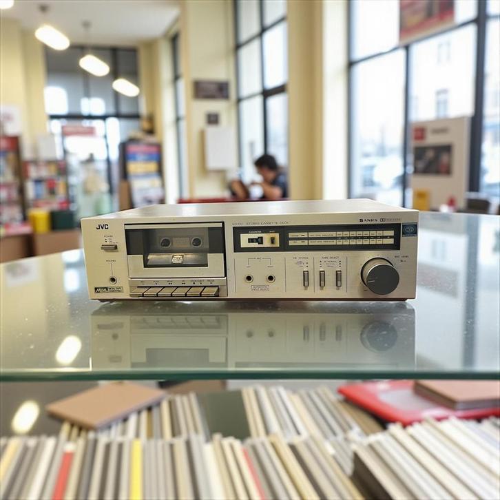 Vintage cassettespeler JVC KD-D2, Audio, Tv en Foto, Cassettedecks, JVC, Ophalen of Verzenden