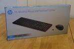 HP QWERTY-toetsenbord en draadloze muis, Computers en Software, Toetsenborden, Hp, Toetsenbord en muis-set, Nieuw, Ophalen of Verzenden