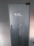 Pivoterende glazen deur 2m04 hoogte op 88 cm met Dorma-pomp, Glas, 80 tot 100 cm, Gebruikt, Ophalen