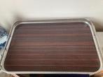 Vintage italiaans formica dienblad metalen ajourrand, Huis en Inrichting, Ophalen, Gebruikt, Rechthoekig, Kunststof