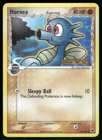 Horsea δ 50/101 - Dragon Frontiers (Reverse Holo) (Good) beschikbaar voor biedingen