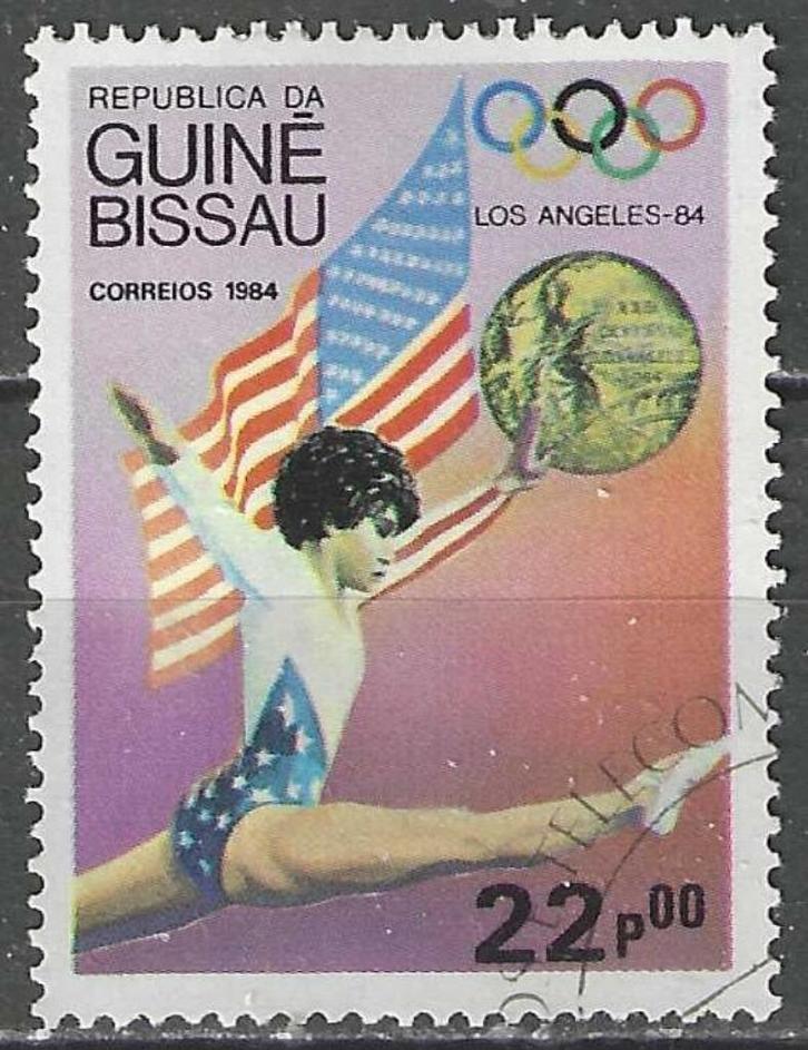 Guinee-Bissau 1984 - Yvert 325 - Los Angeles (ST), Postzegels en Munten, Postzegels | Afrika, Gestempeld, Guinee, Verzenden