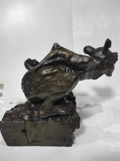 bronze gargouille SKULL T Samuel Boulesteix, Antiquités & Art, Art | Sculptures & Bois, Enlèvement ou Envoi