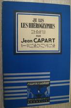 Je lis les hiéroglyphes, Livres, Non-fiction, Utilisé, Enlèvement ou Envoi, Jean Capart