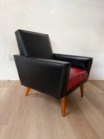 Retro vintage skai kunst lederen eenzit zetel, Ophalen