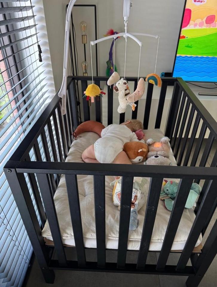 Set park met matras, parklegger en omrander van Jollein, Kinderen en Baby's, Babyparken, Rechthoekig, In hoogte verstelbaar, Ophalen