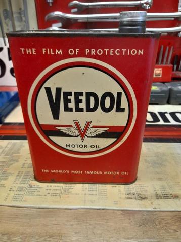 oude lege oliekan Veedol filmbescherming  beschikbaar voor biedingen